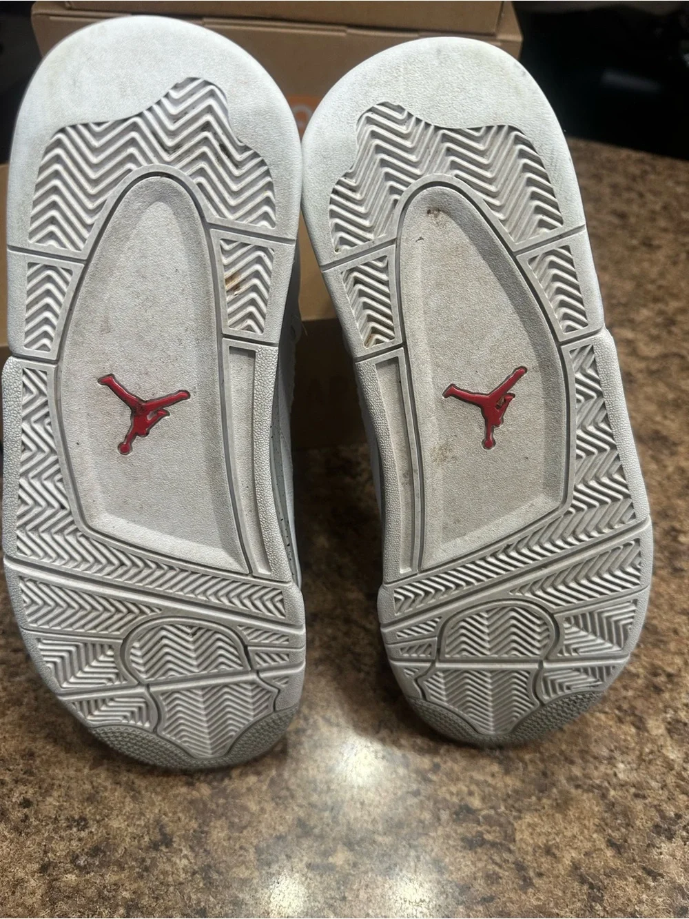 Jordan 4 Retro Mens White Oreo Shoes 10